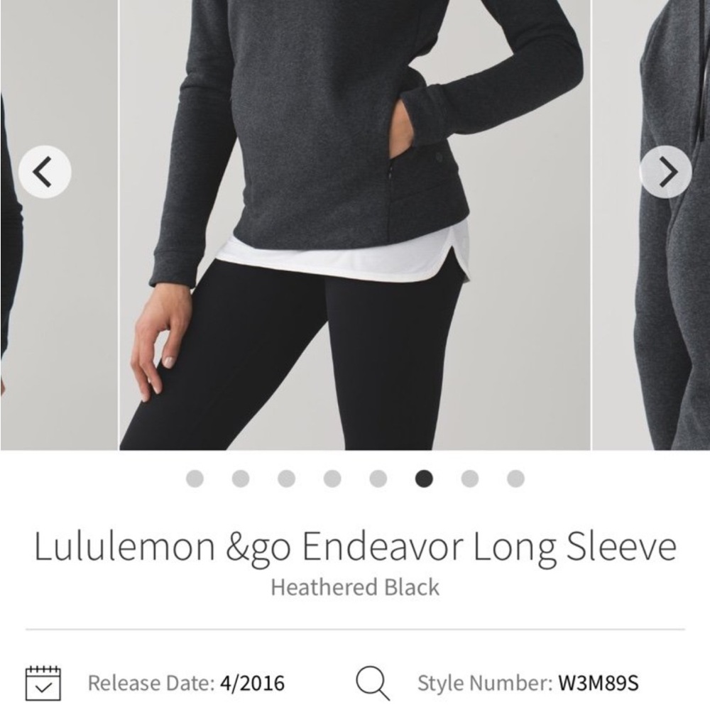 Lululemon &Go Endeavor sweater size 6 - Picture 5 of 6